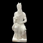 VINTAGE MOSES Hand Carved ASANTINI Tabletop Statue 8&quot; Tall