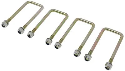 MANDYTOOLS 4 U Bolts 50 x 102mm plus 30mm thread M10 Hi Tensile Steel and Nuts Washers