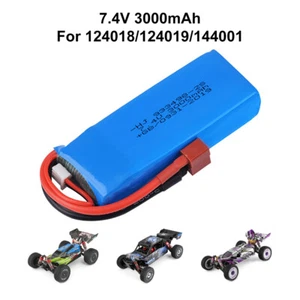 Wltoys 7.4V 3000mAh Lipo Battery 2S for Wltoys 144001 124018 124019 RC Car Truck - Picture 1 of 9