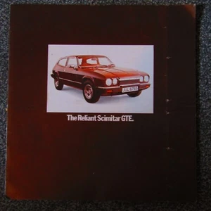 RELIANT SCIMITAR GTE UK Market Original Car Sales Brochure 1977 - Picture 1 of 1
