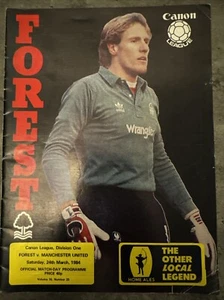 Nottingham Forest v Manchester United 24/03/1984 (Canon League Division One) - Picture 1 of 4