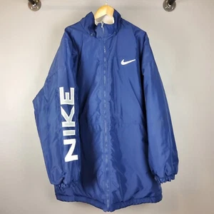 Nike Vintage 90s White Tag Herren Gr. 3XL blau weiß wendbar OHNE KAPUZE - Bild 1 von 13