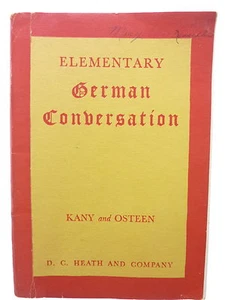 Vintage Elementary German Conversation Kany Osteen 1944 Mini Book - Picture 1 of 8