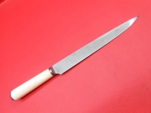 Antique Original Wootz Steel Slim Kard Knife Leather Sheath Bone Grip S507 - Picture 1 of 24