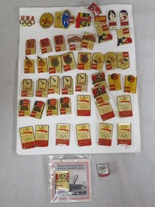 NICE LOT OF 47 COCA COLA BARCELONA 92 OLYMPIC PINS + OTHER USA PINS - Picture 1 of 9