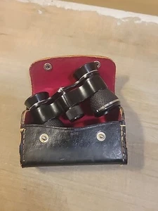 Vintage Tasco 2.5x Opera Glasses/Binoculars With Leather Case - Picture 1 of 9