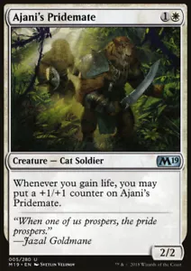 MTG Magic the Gathering Ajani's Pridemate (5/333) Core Set 2019 LP - Picture 1 of 1