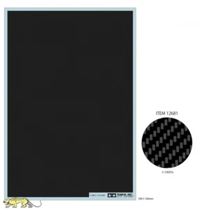 Calcomanías de carbono Tamiya 12681 / decoración de carbono - trenzado fino - Imagen 1 de 1