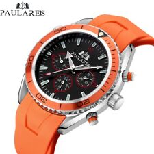 PAULAREIS Automatic Watch Men's Mechanical Luxury 30M Waterproof Silicone Diver