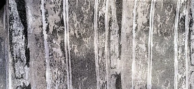 Decoración Renacentista GRIS PLATA 2 LADOS Restos 2 PC CADA UNO w18.5"x1yd.19"x2=2yd.38" Foto 1 de 4