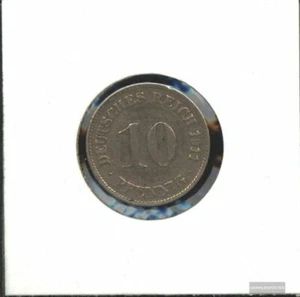 German Empire Jägernr: 13 1892 A Copper-Nickel very fine 1892 10 Pfennig large I - Picture 1 of 1