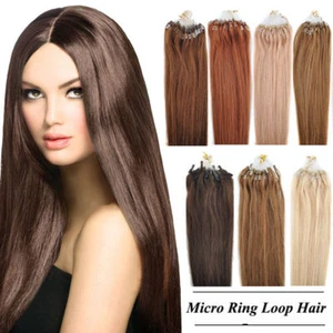 50/100 EXTENSIONS DE CHEVEUX POSE A FROID EASY LOOP 100% NATURELS REMY 53CM AAA - Bild 1 von 15