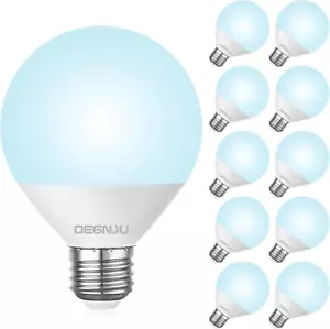 Vanity Light Bulbs 60 Watt Equivalent, Bathroom Light Bulb Daylight White 5000K, - Picture 1 of 12