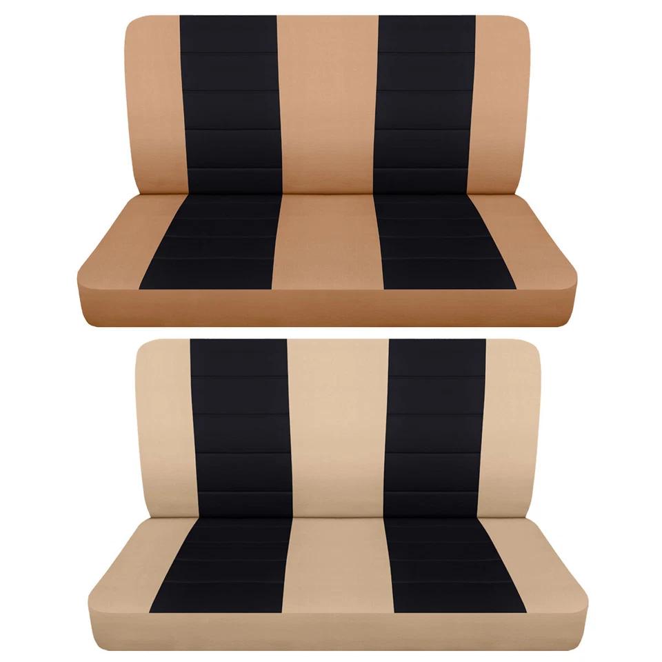 Fundas de asiento de camioneta para GMC Sonoma serie 1982-1993 marrón tostado y colores arena Foto 1 de 1