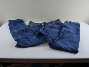 SIX BASIC '73' Unisex 36W, 30L Slim Straight Denim Blue Jeans EUC - Picture 1 of 6