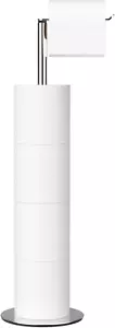 Toilet Paper Holder Stand and Dispenser for 4 Rolls, Stainless Steel Storage She - Picture 1 of 12