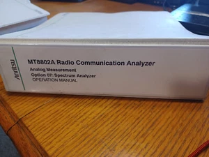 Anritsu MT8802A Operation Manual -Analog Measurement with Option 07 - Picture 1 of 4