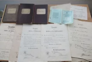 Nachlass eines Kapitäns 3 Seefahrtsbücher & viele Urkunden und Dokumente 1901-49 - Bild 1 von 22