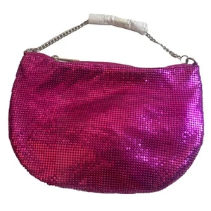Bolso de Hombro AQUA Pequeño Malla Baguette Iridiscente ULTPNK PRECIO DE VENTA SUGERIDO POR EL FABRICANTE $98.00 A-ELLIE - Imagen 1 de 7
