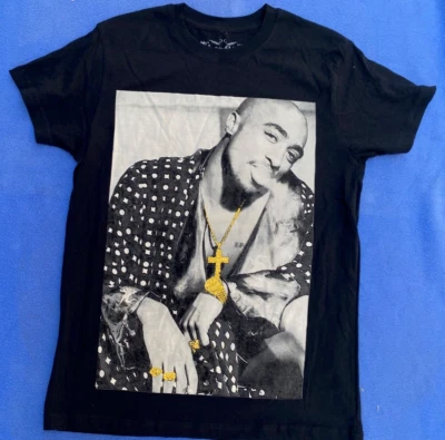 Konflic Tupac Shukar Black Graphic T Shirt NWOT -SZ Small - Image 1 of 3