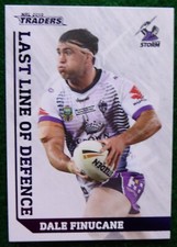 2019 NRL TRADERS DALE FINUCANE LAST LINE OF DEFENCE  MELBOURNE STORM 