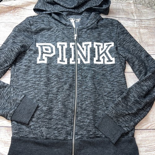 UNDERCOVER Felpa con cappuccio Victoria's Secret ROSA grigio medio nero cerniera morbida