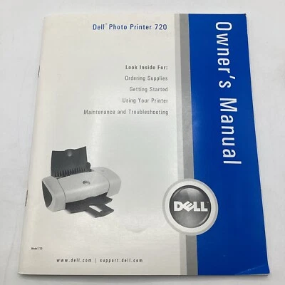 2004 Dell Photo Printer Model 720 Owner’s Manual - Image 1 of 4