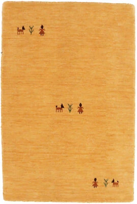 Handmade Tribal Gabbeh Rug Small Modern Kids Room Contemporary Carpet 2X3 ft - Image 1 of 4