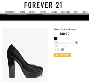 NIB NEW SZ 6.5 FOREVER 21 BLACK HIGH HEEL PLATFORM PUMPS GREAT SHOES NEW IN BOX - Picture 1 of 1