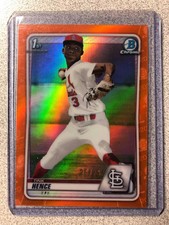 2020 Bowman Draft Chrome Orange Refractor #BD-86 TINK HENCE 25/25 RC CARDINALS
