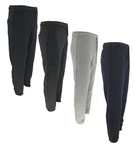Mens Tracksuit Heavy Fleece Jogging Bottom Gym Sweat Jogger Pants Cuffed Hem - Picture 1 of 10