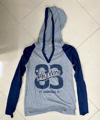 Sudadera con capucha Hooters 83 - para mujer - talla S - gris/azul Fort Lauderdale Foto 1 de 2