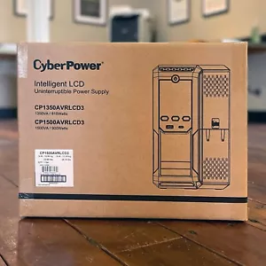 CyberPower CP1500AVRLCD3 1500VA/900W Intelligent LCD Mini-Tower UPS, NEMA 5-15P - Picture 1 of 8