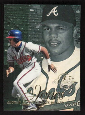 1997 Flair Showcase Row 2 #1 Andruw Jones Atlanta Braves - Image 1 of 2