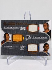 2007-08 SP Threads Triple Thaddeus Young Nick Brandan Wright #TRT-YYW Rookie RC