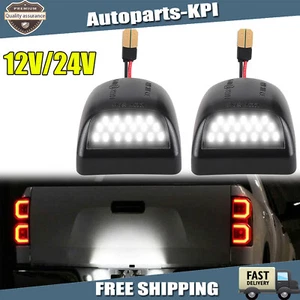 2 PCS LED License Plate Light Assembly For Chevy Silverado GMC Sierra 1500 2500 - Picture 1 of 16