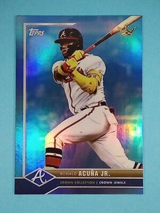 2022 Topps X Bobby Witt Jr Crown Collection LIGHT BLUE Ronald Acuna Jr #4 78/150