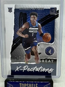 ANTHONY EDWARDS RC 2020-21 PANINI DONRUSS BASKET OTTIMO X-PECTATIONS ROOKIE 1 - Foto 1 di 2