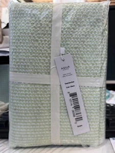 Aqua Seersucker Euro Sham New - Picture 1 of 4