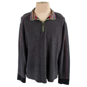 Robert Graham 1/4 Zip Pullover Striped Long Sleeve Shirt Sweater 2XL Classic Fit - Picture 1 of 11