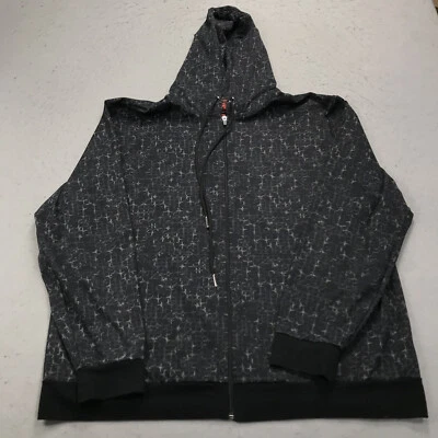 Sudadera con Capucha Robert Graham Para Hombres 3XL Negra Abstracta Artessia Cremallera Diseñador Foto 1 de 4