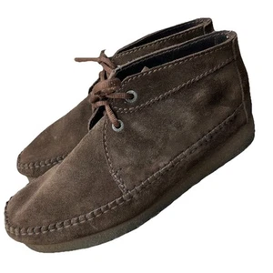 Clarks Originals Wallabee Brown Leather Moccasin Chukka Shoes 75552 Men's Sz 11M - Picture 1 of 14