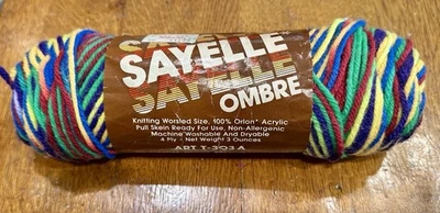 Sayelle Ombre De Colección Acrílico Peinado Hilo Variegado Cuatro Capas 3.5 OZ Mexicali Foto 1 de 4