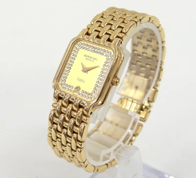 RAYMOND WEIL Fidelio 4703 Ladies Quartz Watch New Battery 18K GOLD ELECTROPLATED - Image 1 of 4