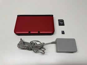 Nintendo 3DS XL Red Console Handheld w/ Charger & 4GB SD Card (USA) Refurbished