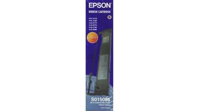 GENUINE Epson Black Ribbon C13S015086 S015086 FX2170 2180 LQ 2070 2170 2180 2080 - Image 1 of 2