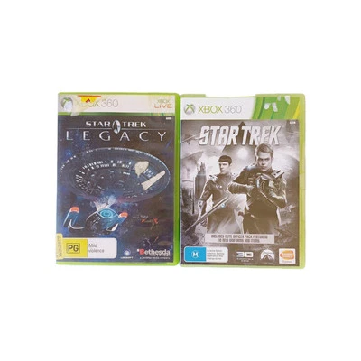  Xbox 360  Star Trek & Star Trek Legacy - Complete With Manuals  - Image 1 of 4