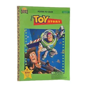 Seltene Vintage 1996 Toy Story Goldene Bücher Poster zum Malbuch mit farbigen... - Bild 1 von 14