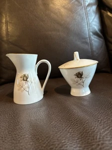 Crema Rosenthal Shadow Rose y azucarero con tapa Alemania / ¡Bonito! - Imagen 1 de 14