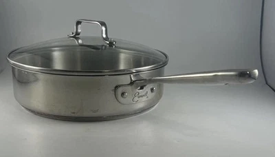 Emeril Stainless Steel Copper Core 10" Skillet 3Qt Sauté Pan With Glass Lid - Image 1 of 4
